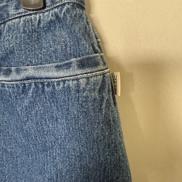 Esprit Womens 11/12 Blue Medium Wash Vintage Button Up Jean Denim‎ Mini Skirt - Picture 3 of 7